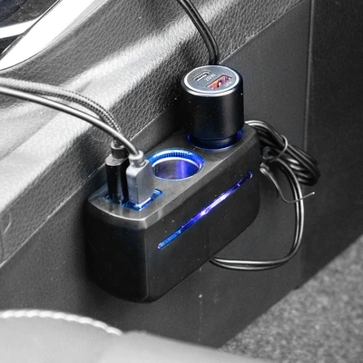 Gambar Otto Klasse Charger Mobil USB & Type C Dengan Lighter Socket 1928D