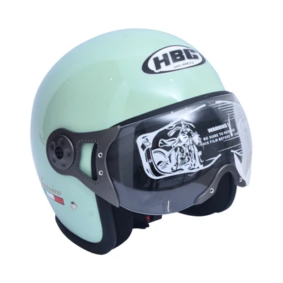 Gambar HBC Classico Helm Half Face Dengan Visor -  Hijau Mint