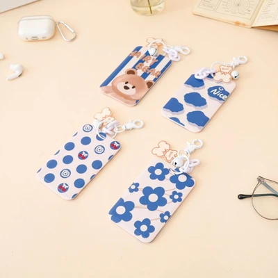 Gambar Ataru Holder Id Card Dengan Bear Charm - Putih