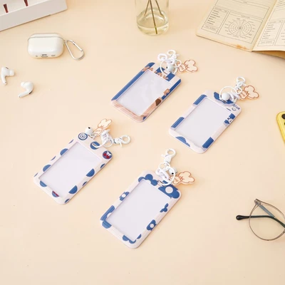 Gambar Ataru Holder Id Card Dengan Bear Charm - Putih