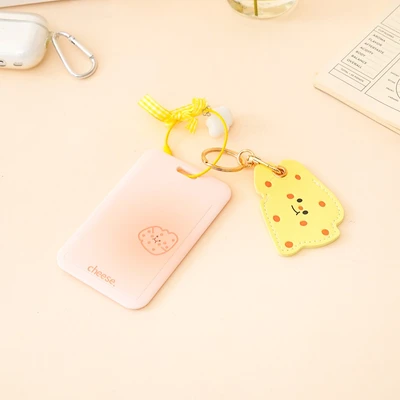 Gambar Ataru Holder Id Card Dengan Ribbon & Cheese Charm - Kuning