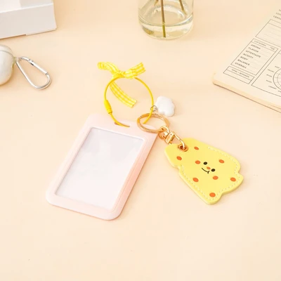 Gambar Ataru Holder Id Card Dengan Ribbon & Cheese Charm - Kuning