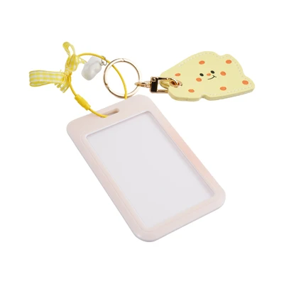 Gambar Ataru Holder Id Card Dengan Ribbon & Cheese Charm - Kuning