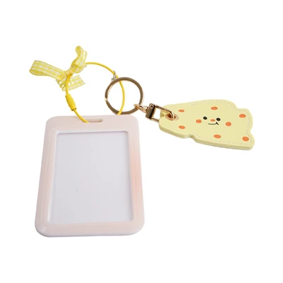 Gambar Ataru Holder Id Card Dengan Ribbon & Cheese Charm - Kuning