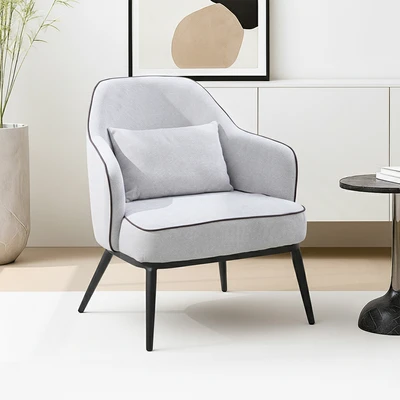 Gambar Informa Yorio Kursi Lounge Fabric - Abu-Abu