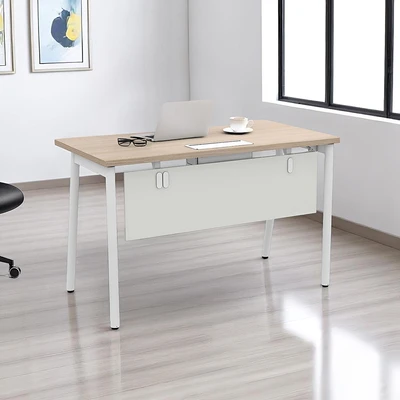 Gambar Informa Negen Meja Kantor - Putih/Cokelat Oak