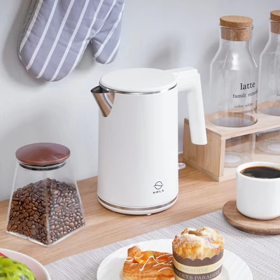 Gambar Kels Danish Teko Listrik 1 Liter 800 Watt - Putih