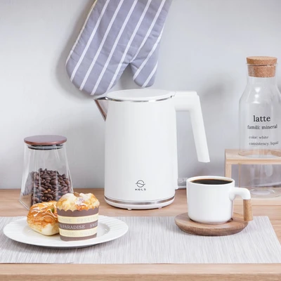 Gambar Kels Danish Teko Listrik 1 Liter 800 Watt - Putih