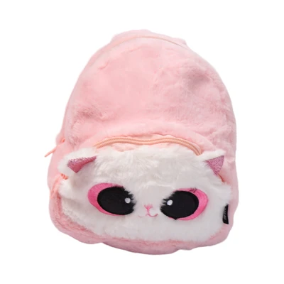 Gambar Ataru Tas Ransel Anak Plush Cat - Pink/putih