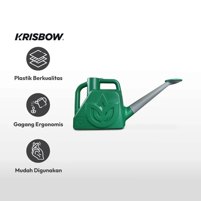 Gambar Krisbow Penyiram Tanaman Square 6 Liter - Hijau Tua