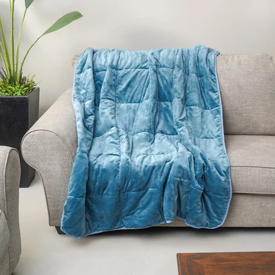 Gambar Sleeplite 150x200 cm Bantal Selimut Flannel - Biru