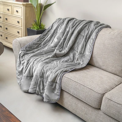 Gambar Sleeplite 150x200 cm Bantal Selimut Flannel - Abu-Abu