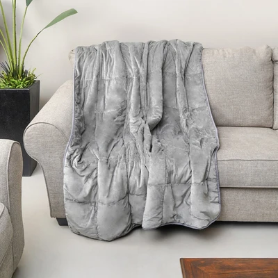 Gambar Sleeplite 150x200 cm Bantal Selimut Flannel - Abu-Abu