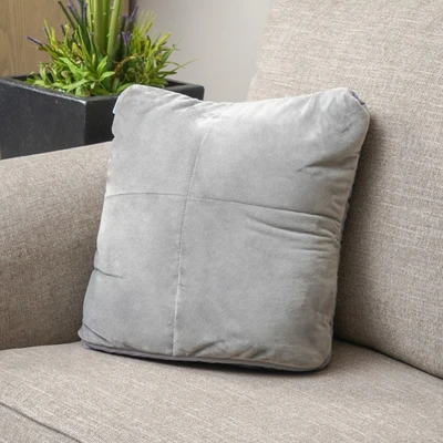 Gambar Sleeplite 150x200 cm Bantal Selimut Flannel - Abu-Abu