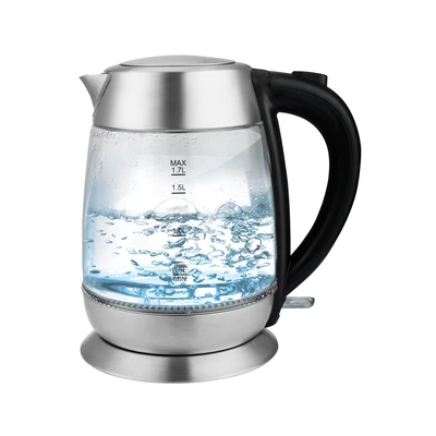 Gambar Kels Dean Teko Listrik 1.7 Liter Transparan - Silver