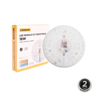 Gambar Krisbow Lampu Led Module 18 Watt Cct Selectable Round