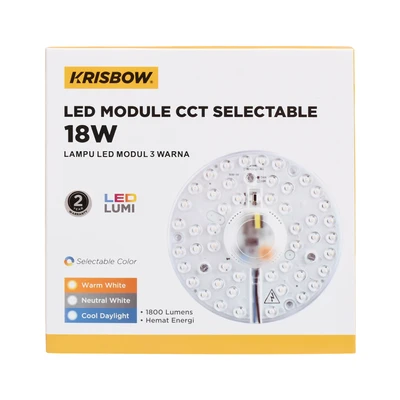 Gambar Krisbow Lampu Led Module 18 Watt Cct Selectable Round