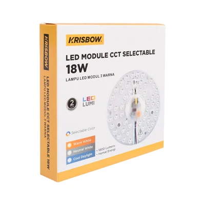 Gambar Krisbow Lampu Led Module 18 Watt Cct Selectable Round