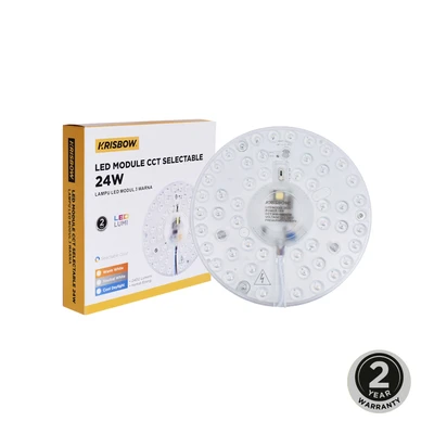 Gambar Krisbow Lampu Led Module 24 Watt Cct Selectable Round