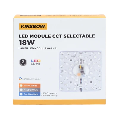 Gambar Krisbow Lampu LED Module 18 Watt CCT Selectable Square