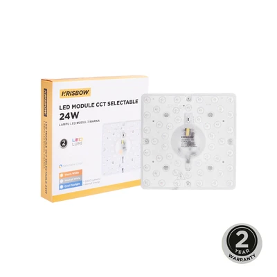 Gambar Krisbow Lampu LED Module 24 Watt CCT Selectable Square