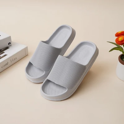 Gambar Ataru Ukuran 36/37 Sandal Rumah Stripes - Abu-Abu