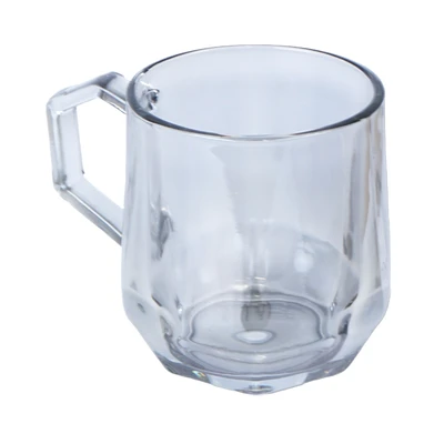 Gambar Delicia Mug Kaca 280 ml Set 4 pcs - Abu-Abu