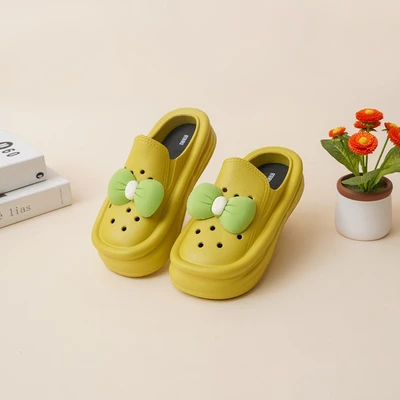 Gambar Ataru Ukuran 35/36 Sandal Wanita Loafers Ribbon - Kuning