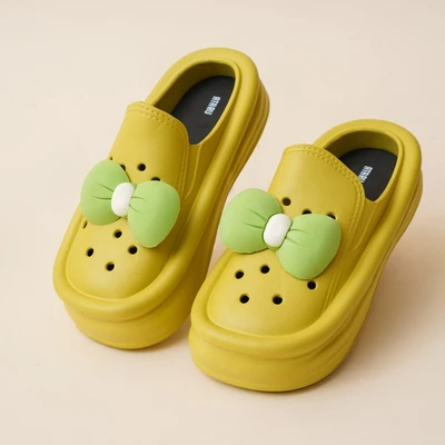 Gambar Ataru Ukuran 35/36 Sandal Wanita Loafers Ribbon - Kuning