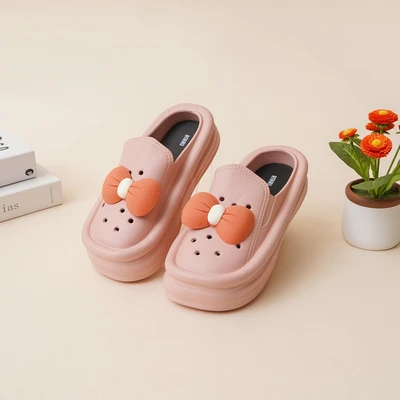 Jual Ataru Ukuran 39 40 Sandal Wanita Loafers Ribbon Pink Terbaru