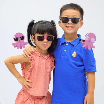 Gambar Momami Zuper Sunnies Kacamata Anak Mmm268 - Pink/dark Pink