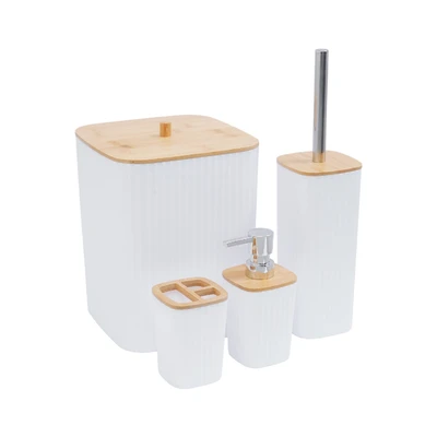 Gambar Informa Mulin Set 4 Pcs Aksesoris Kamar Mandi - Putih