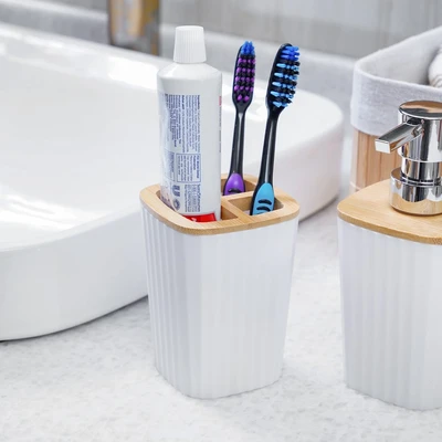 Gambar Informa Mulin Set 4 Pcs Aksesoris Kamar Mandi - Putih
