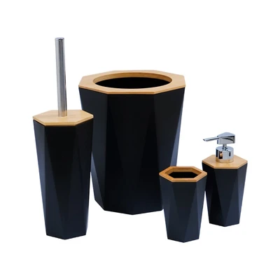 Gambar Informa Maven Set 4 Pcs Aksesoris Kamar Mandi - Hitam