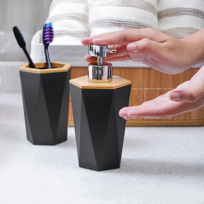 Gambar Informa Maven Set 4 Pcs Aksesoris Kamar Mandi - Hitam