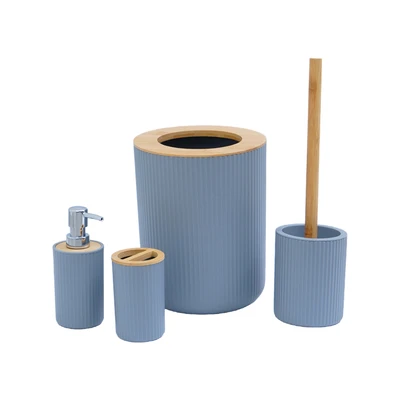 Gambar Informa Set 4 Pcs Myles Perlengkapan Kamar Mandi - Abu-Abu