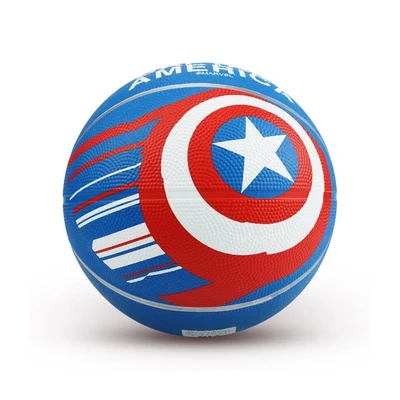 Gambar Marvel Ukuran 5 Bola Basket Rubber Captain America