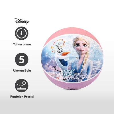 Gambar Disney Ukuran 5 Bola Basket Rubber Frozen