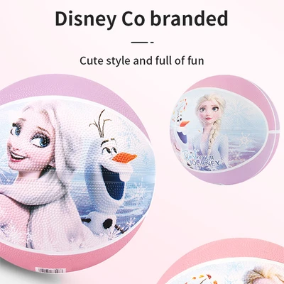 Gambar Disney Ukuran 5 Bola Basket Rubber Frozen