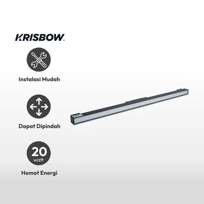 Gambar Krisbow Lampu Sorot LED Magnetic Linear Bar 20 Watt Dimmable
