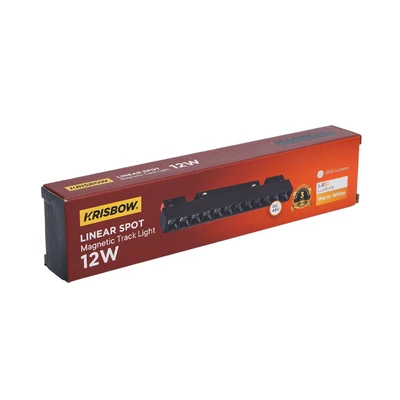 Gambar Krisbow Lampu Sorot LED Magnetic Linear Spot 12 Watt Warm White
