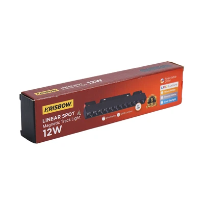 Gambar Krisbow Lampu Sorot LED Magnetic Linear Spot 12 Watt Dimmable