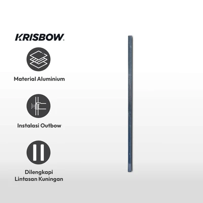 Gambar Krisbow Part Rel Lampu Sorot High 2 Meter - Hitam