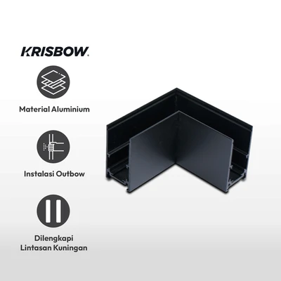 Gambar Krisbow Part Konektor Rel Lampu Sorot Magnetic L High