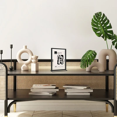 Gambar Arthome Bingkai Foto Meja Metal 4RV2 - Hitam