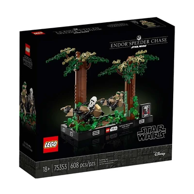 Gambar LEGO Star Wars Endor Speeder Chase Diorama 75353