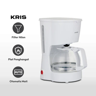 Gambar Kris 600 Ml Drip Coffee Maker 5 Cup - Putih