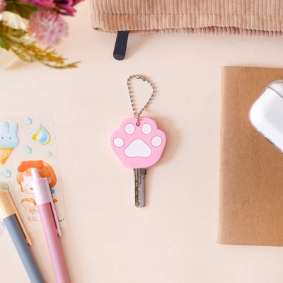 Gambar Ataru Cover Kunci Silikon Paw - Pink