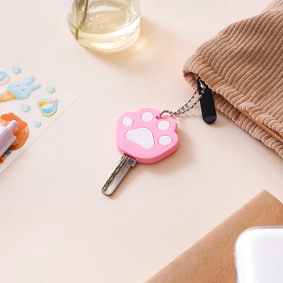 Gambar Ataru Cover Kunci Silikon Paw - Pink
