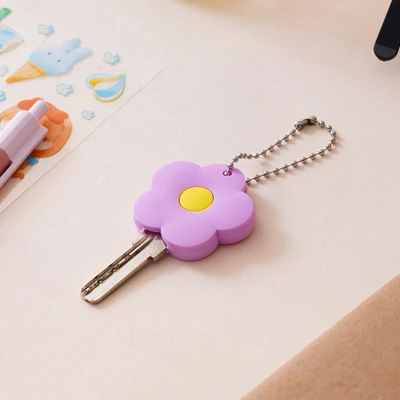 Gambar Ataru Cover Kunci Silikon Flower - Pink